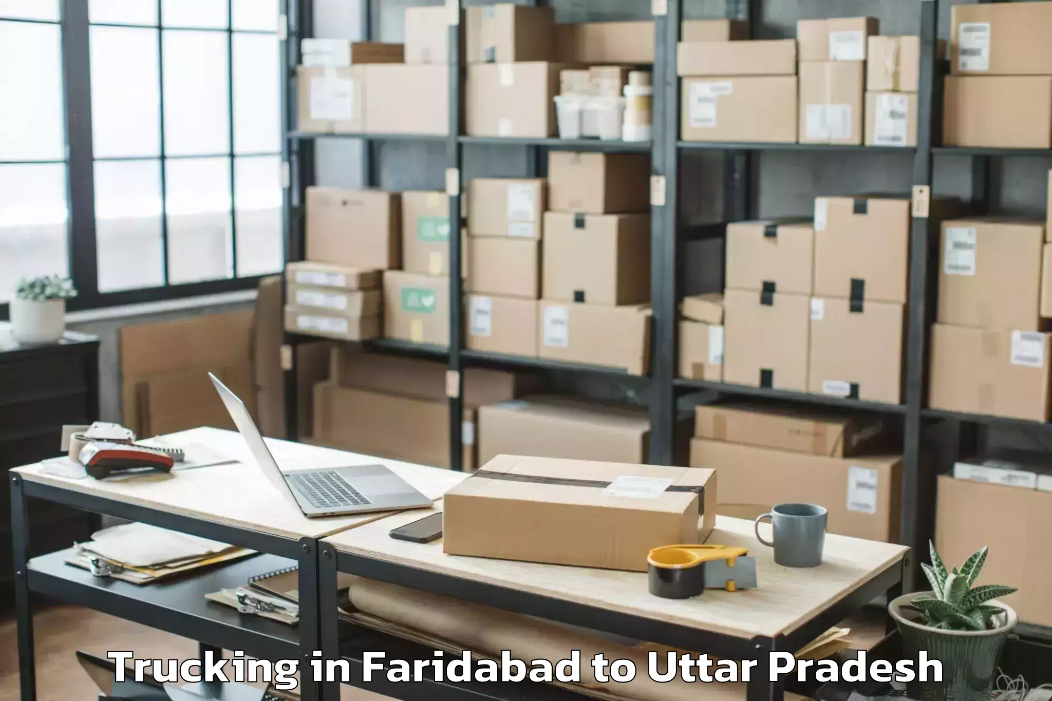 Leading Faridabad to Bidhuna Trucking Provider